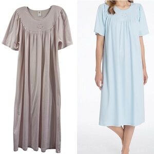 Calida Soft Cotton Short Sleeve Nightgown Nightdress Size Medium 33446